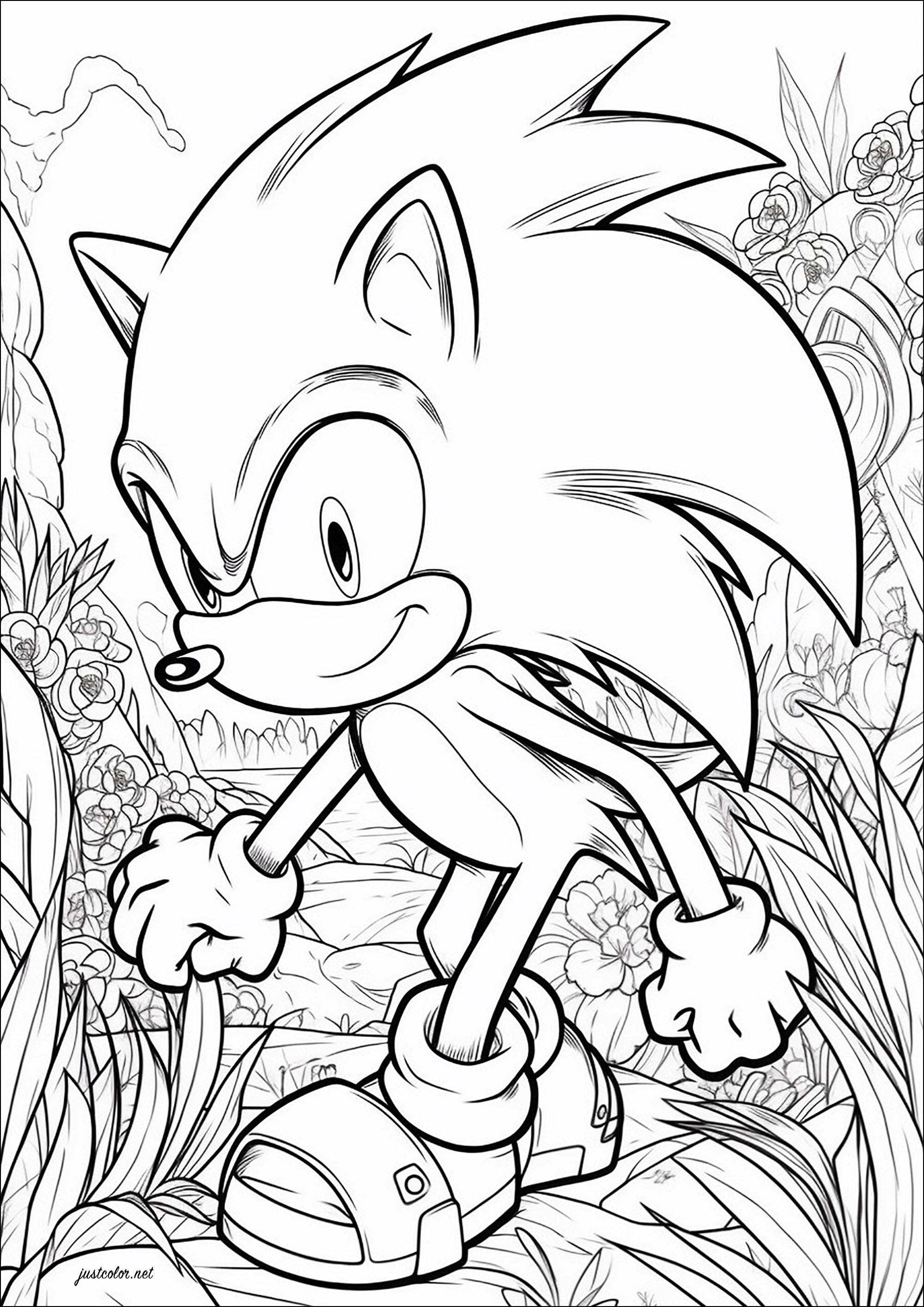 Sonic Archives - Desenhos para pintar e colorir