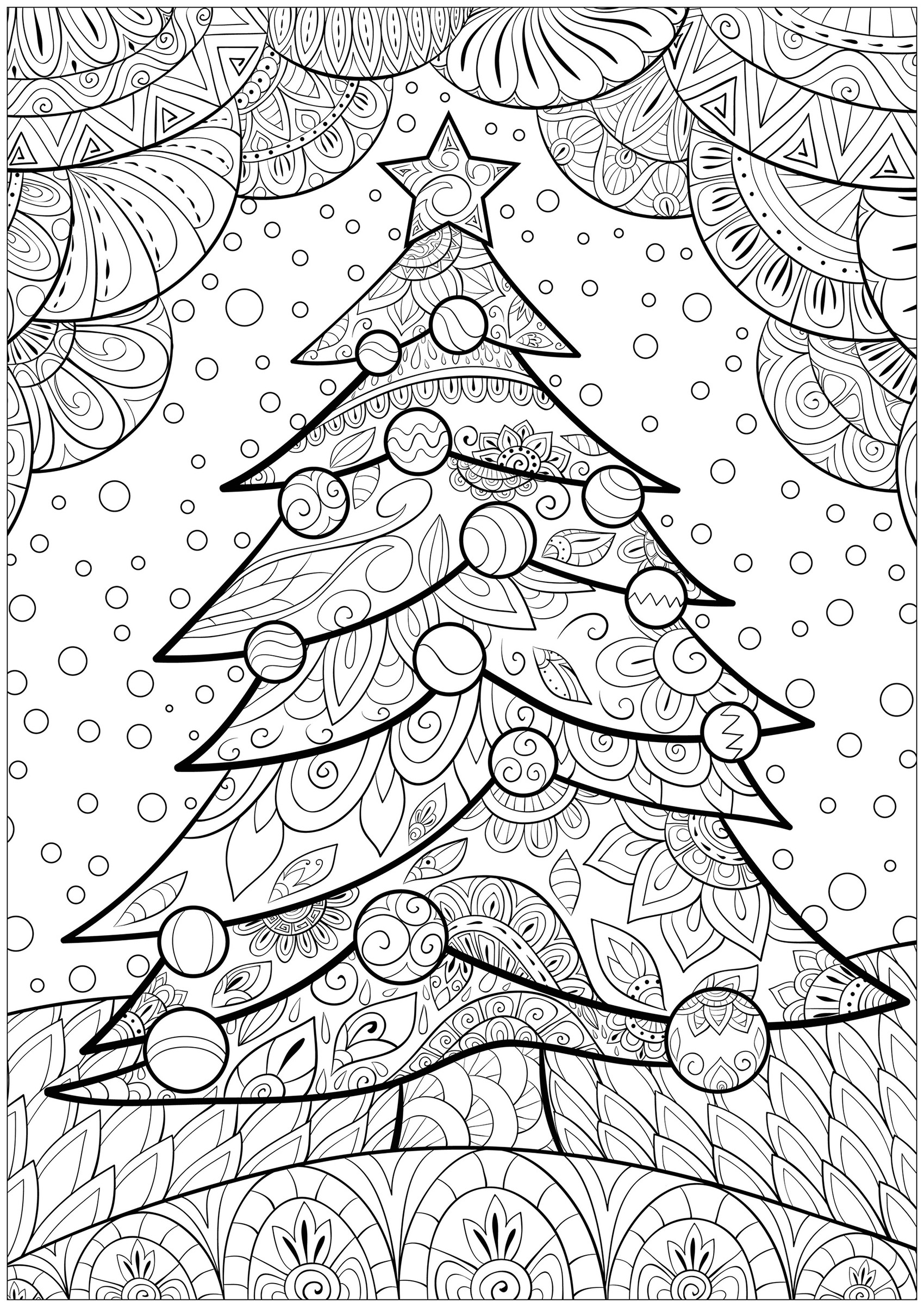 Desenhos de Enfeites de Natal para Colorir - Saber Mais