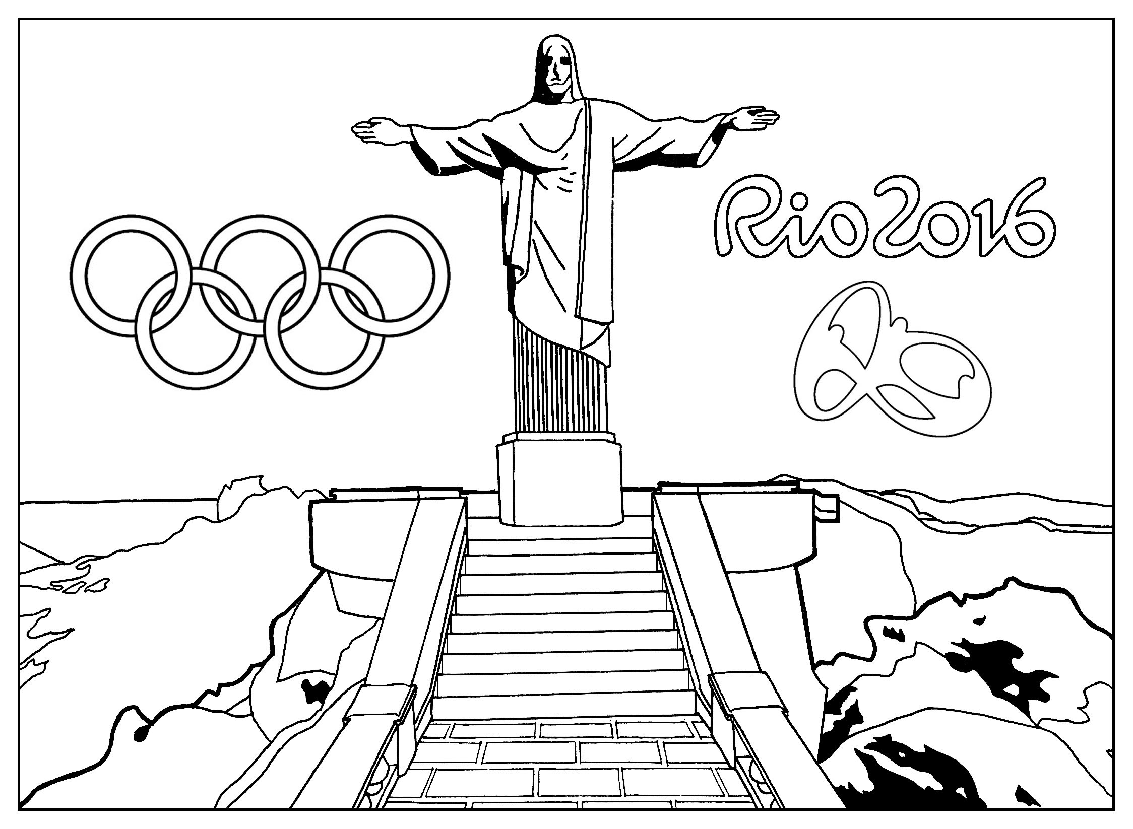 Desenhos do Jogos Olímpicos para colorir