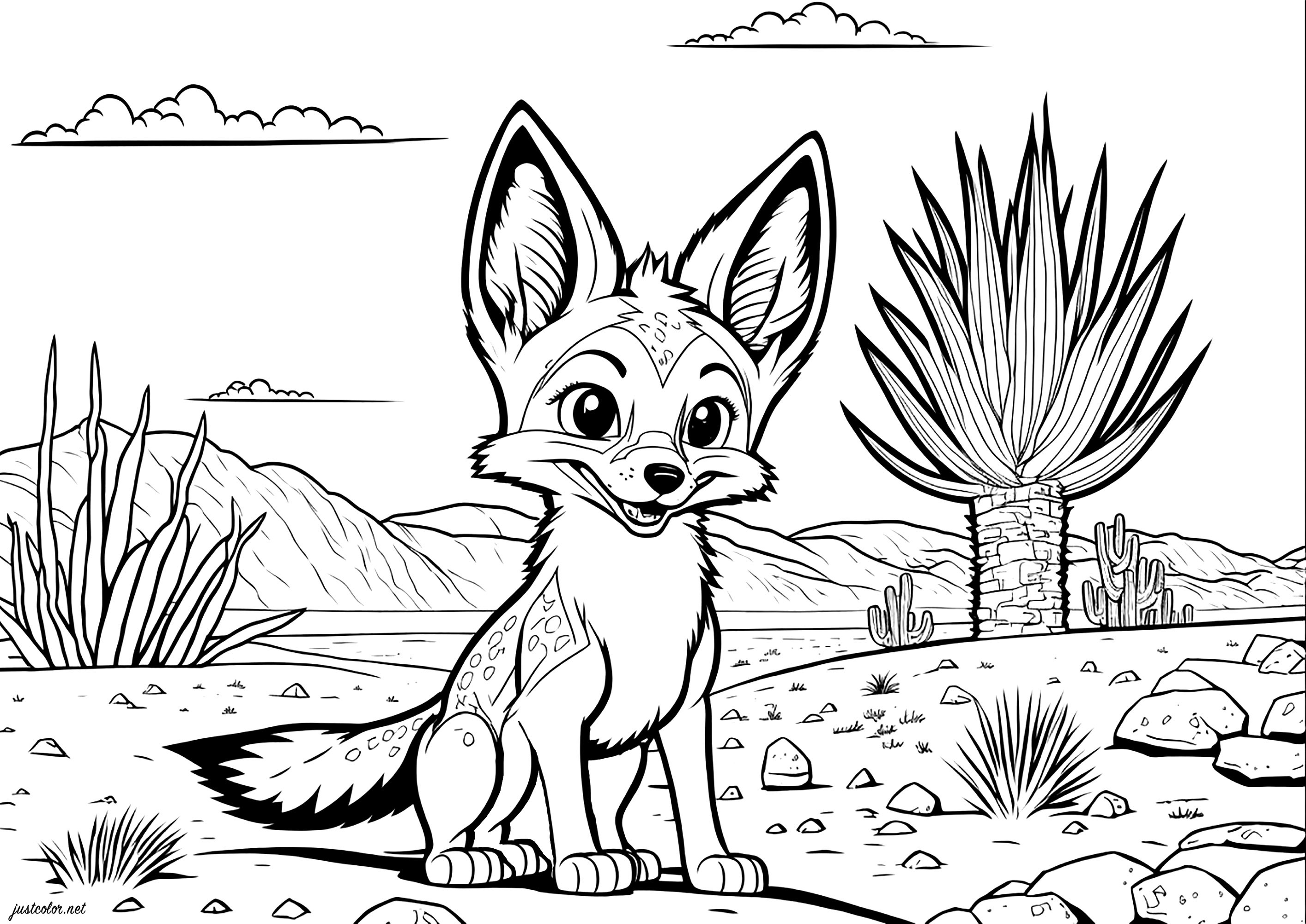 Desenhos de Raposas para colorir - Páginas de colorir imprimíveis  gratuitamente