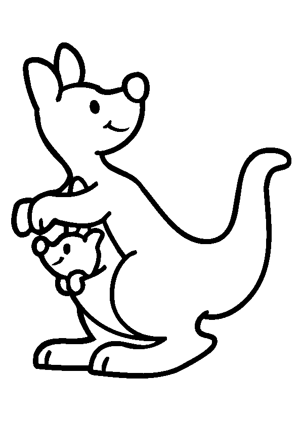 Desenhos simples para crianças para colorir de Animais - Animais - Coloring  Pages for Adults