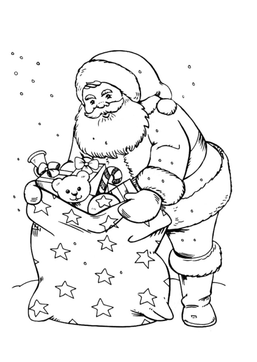 Desenho para colorir de Natal Desenhos de Natal para crianças