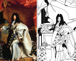 New coloring page : Louis XIV of France (The Sun King) - Coloring Pages ...