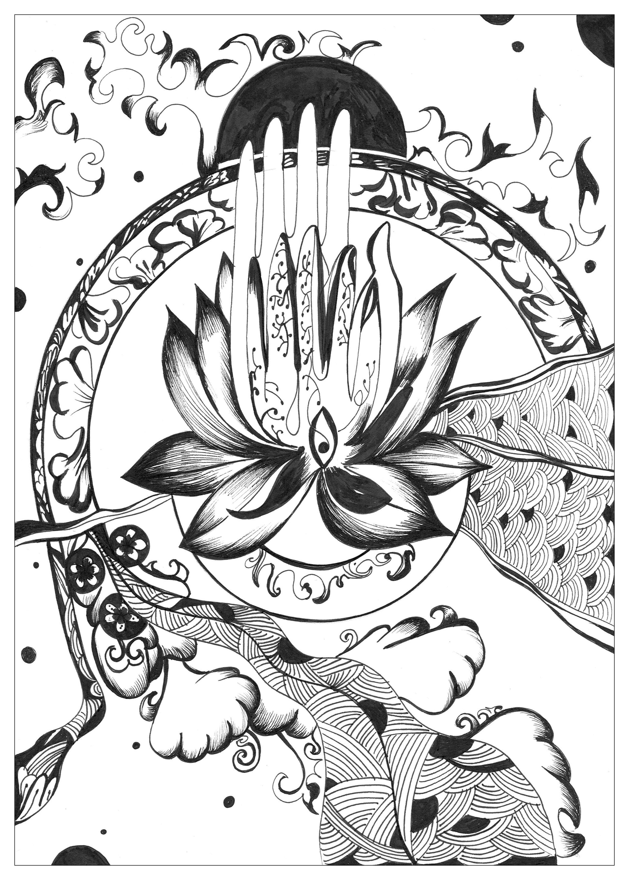 3 new bewitching coloring pages by par Urielle