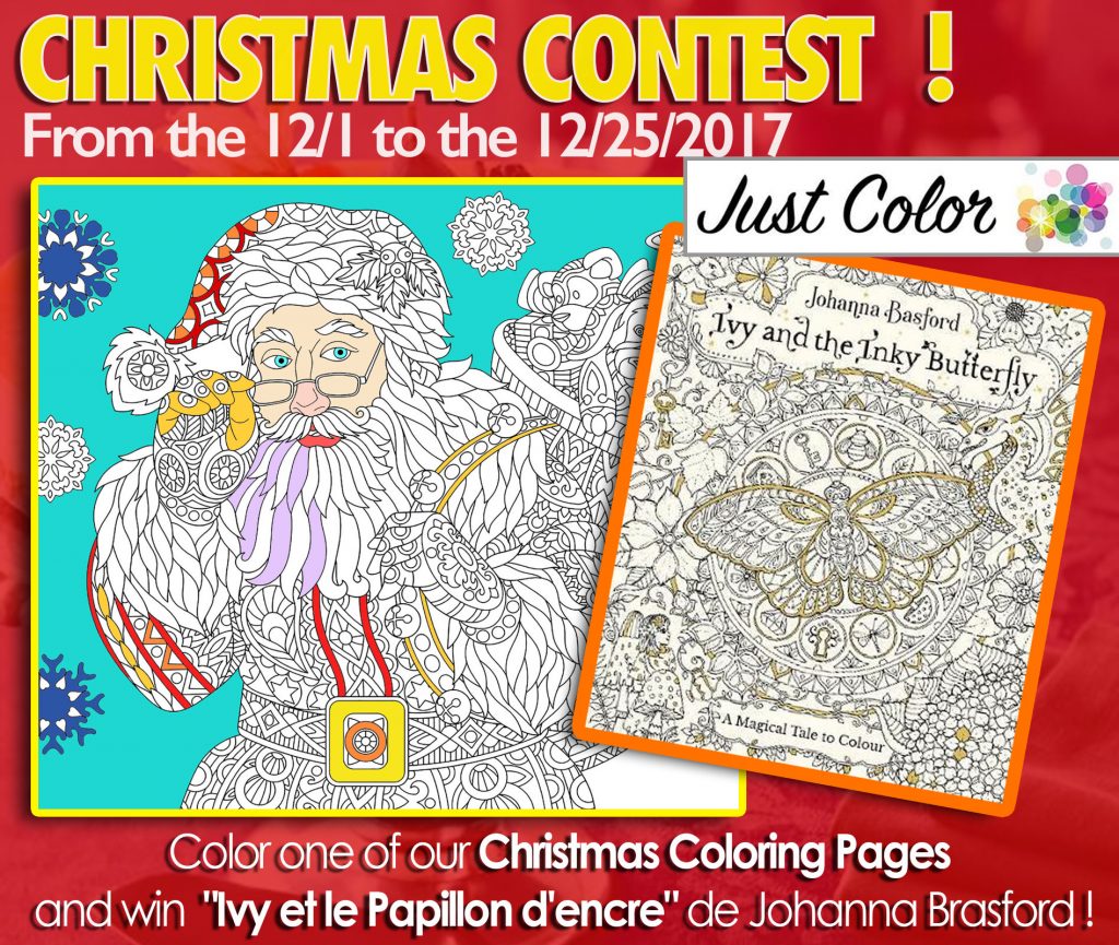 Christmas Creative Contest : Win Johanna Basford coloring books ! -  Coloring Pages for Adults