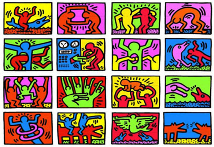 Keith haring 13 - Pop Art Adult Coloring Pages