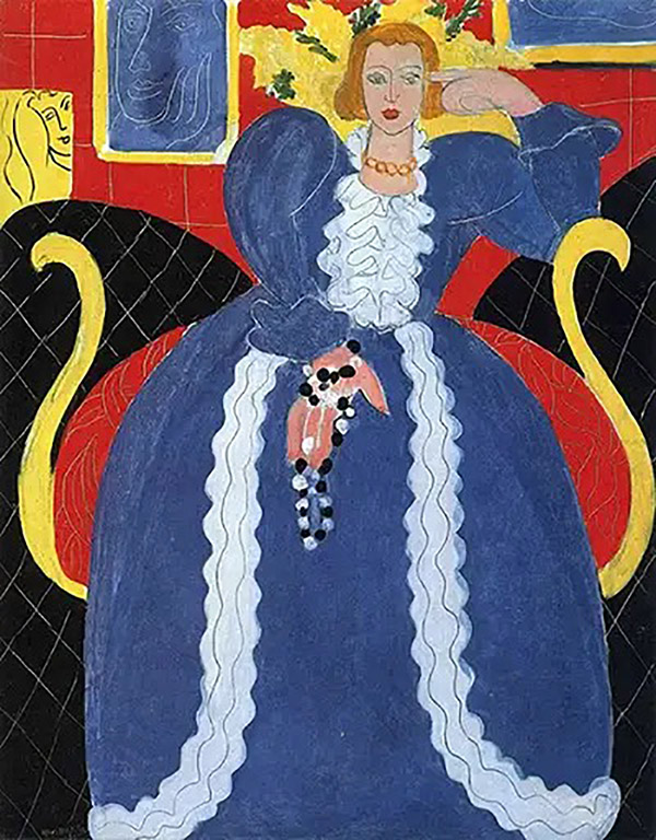 Henri Matisse - The Large Blue Robe and Mimosas - Masterpiece Coloring ...