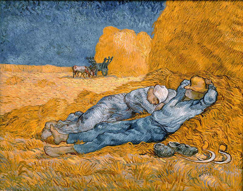 Vincent Van Gogh - Noon (Rest from work) - Masterpieces Adult Coloring ...