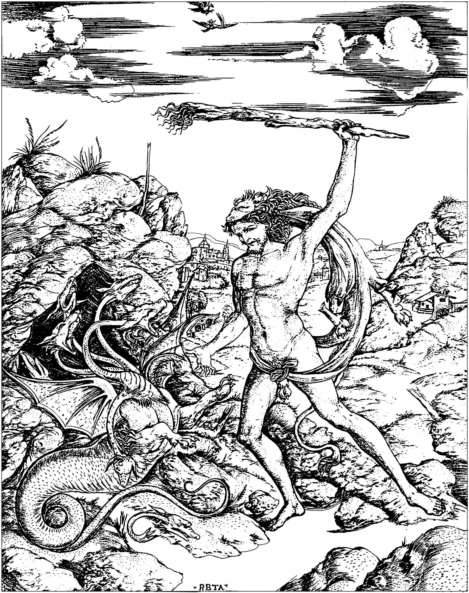 greek myth coloring pages