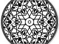 Arabic pattern in the shape of Mandala
