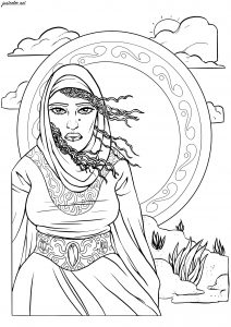 free oriental coloring pages