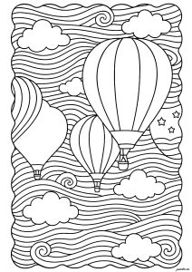 Hot air balloons and bewitching skies
