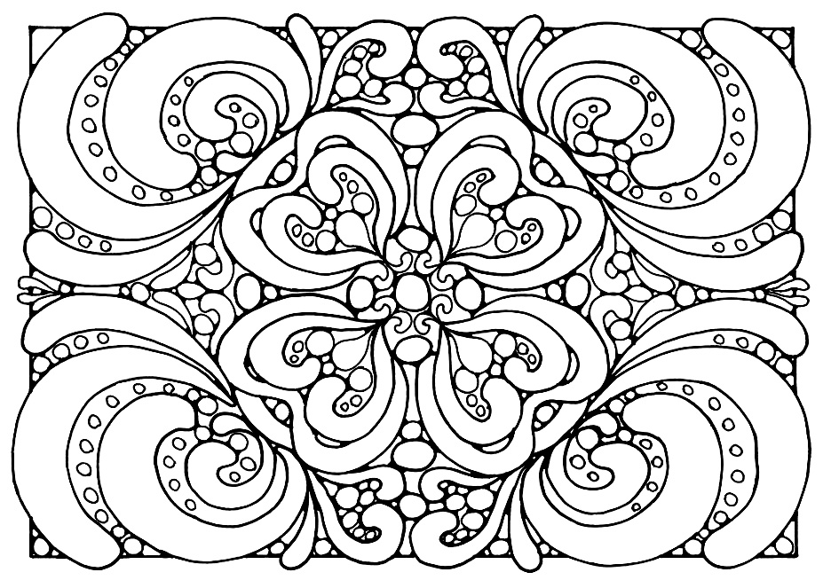 printable coloring pages for adults patterns