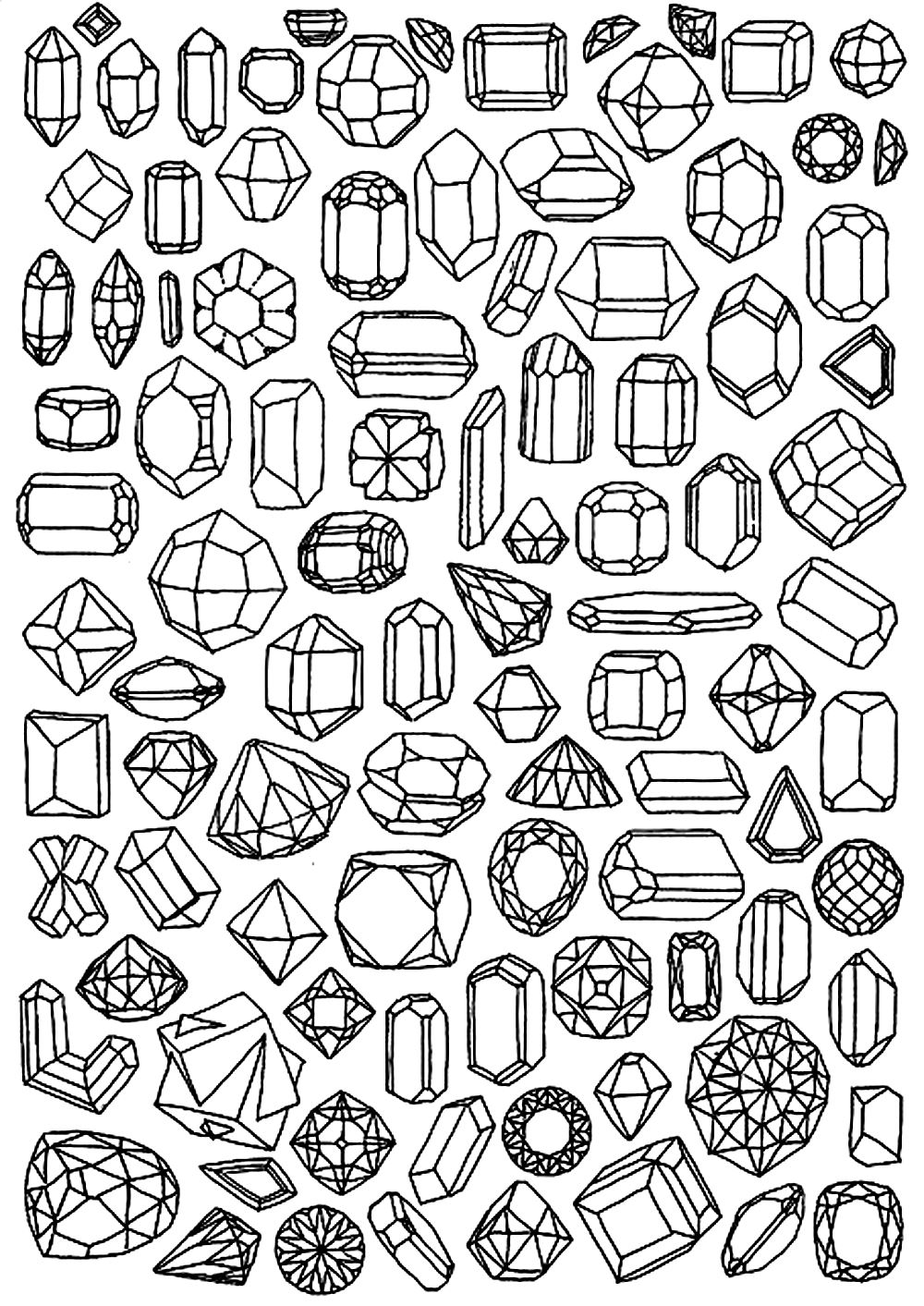 Zen anti stress to print diamonds - Image with : Diamond, Jewel
