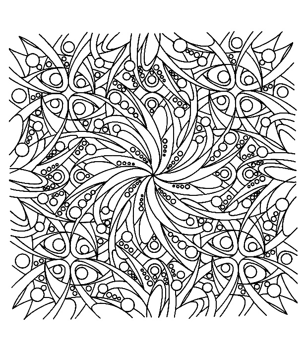 Very zen illustration, to color to relax
