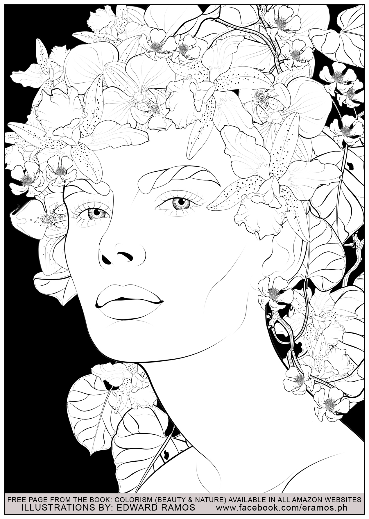 Illustration from the book Colorism - Beauty & Nature by Edward Ramos - 11, Artist : Edward Ramos