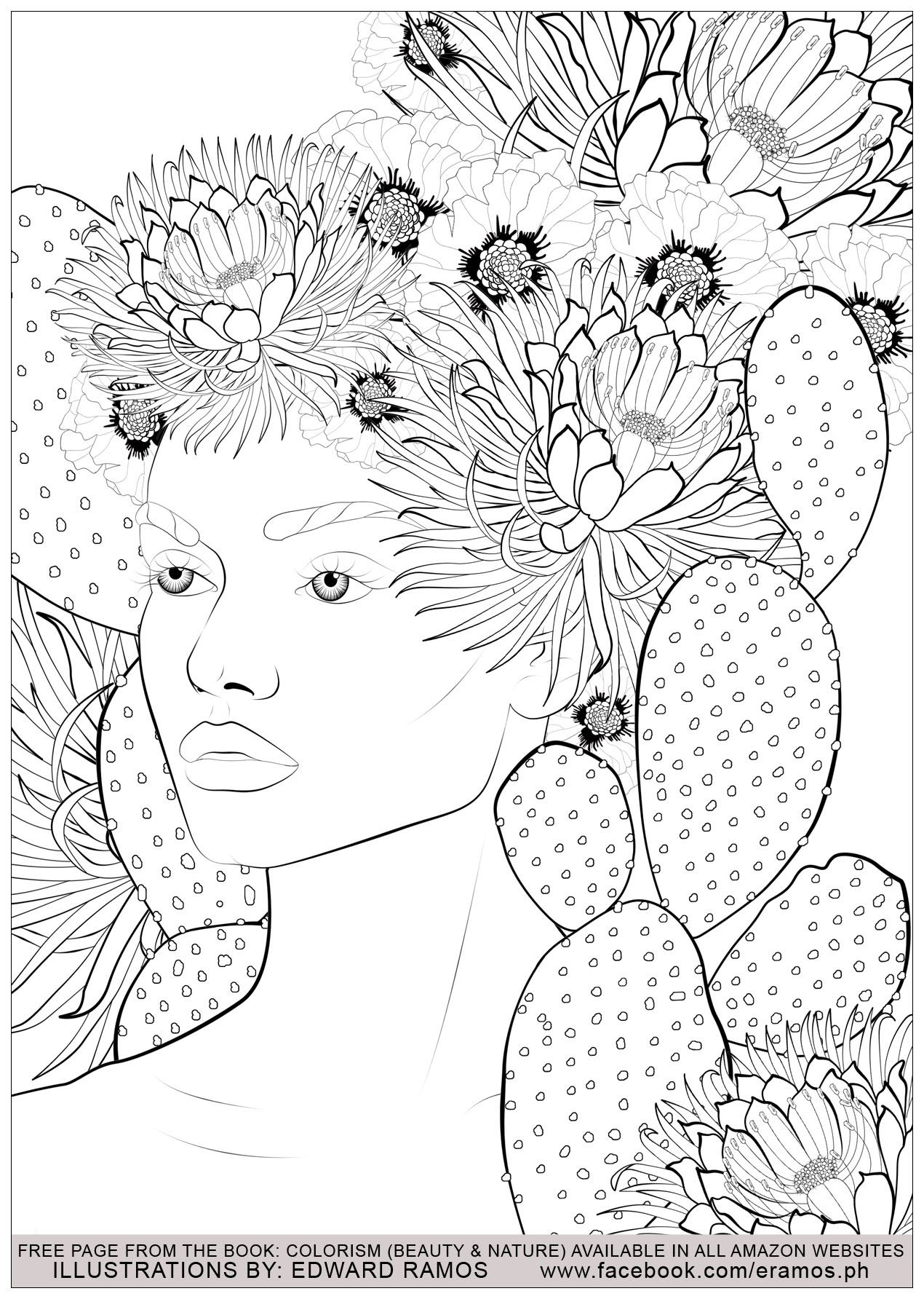 Illustration from the book Colorism - Beauty & Nature by Edward Ramos - 13, Artist : Edward Ramos