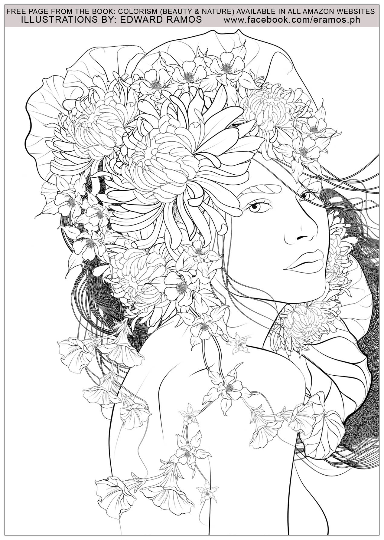 Illustration from the book Colorism - Beauty & Nature by Edward Ramos - 1, Artist : Edward Ramos