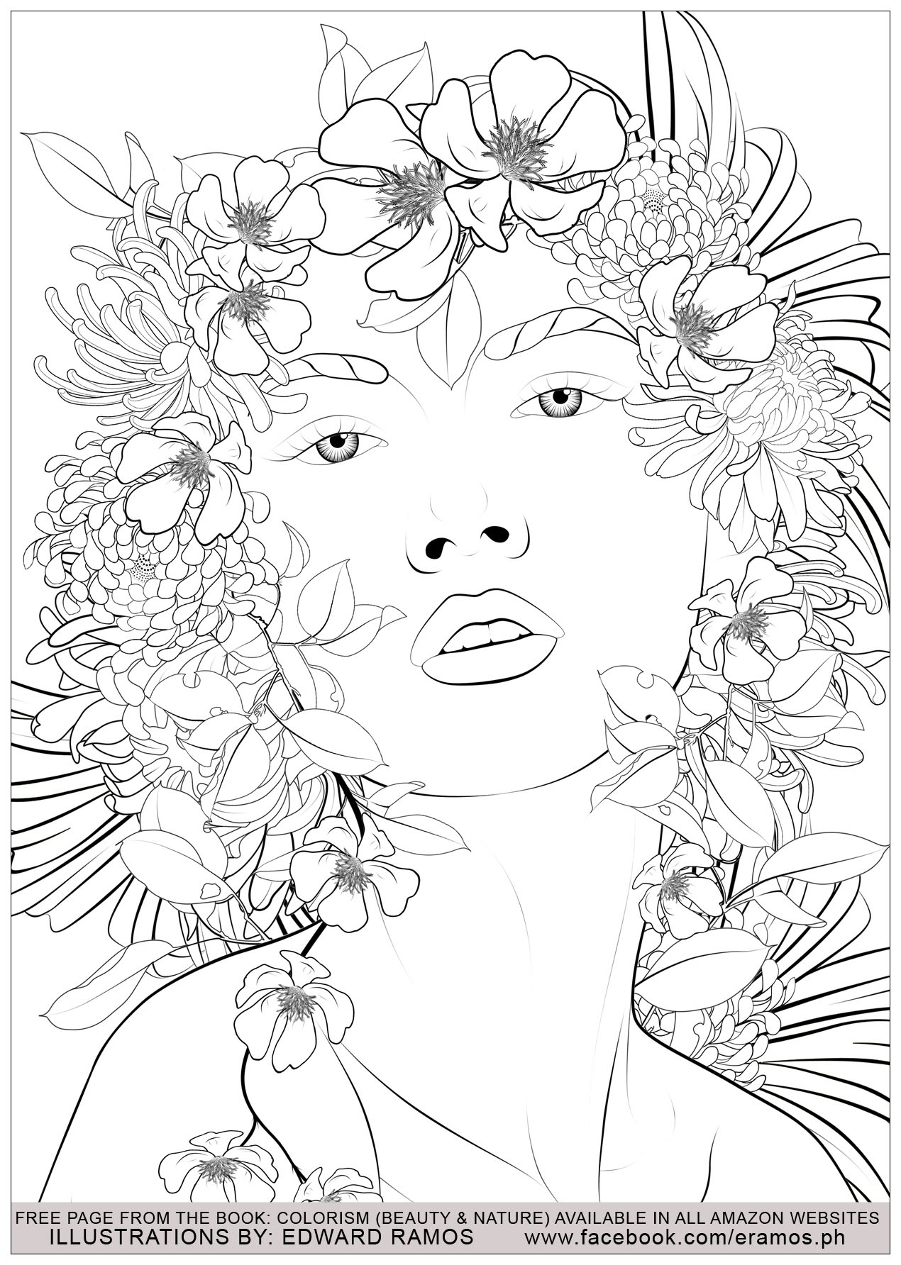 Illustration from the book Colorism - Beauty, Artist : Edward Ramos