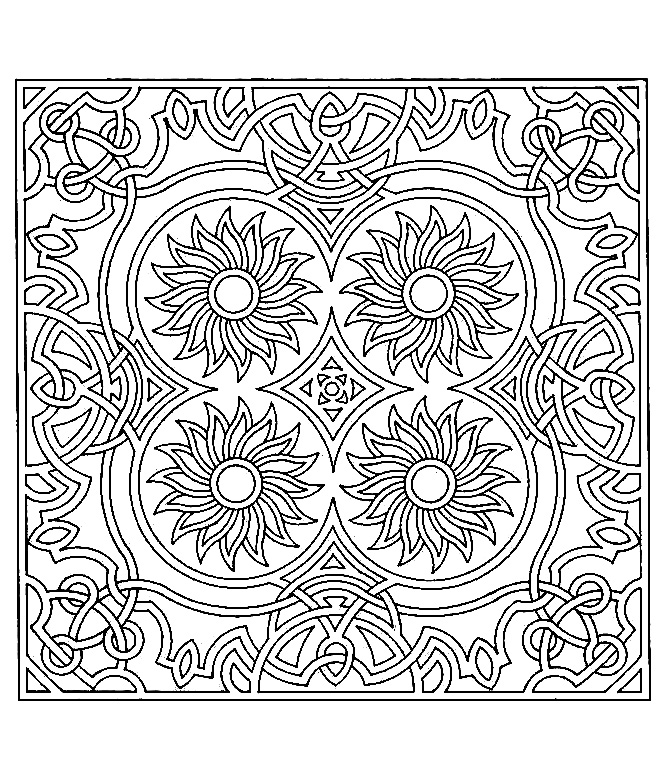 Symmetrical Coloring Pages