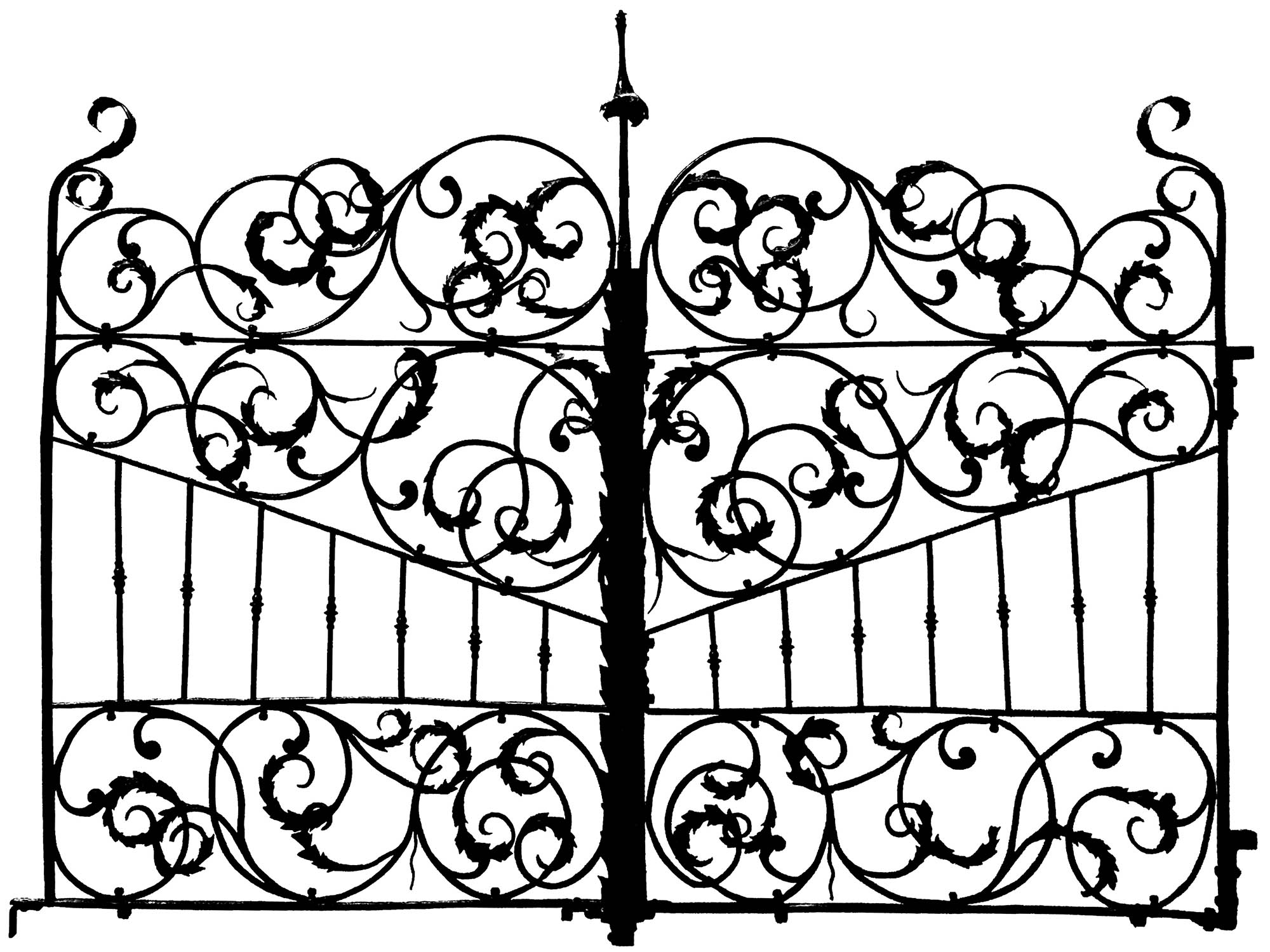 Coloring page created from a picture of a altar gate (Italy, 17th century)