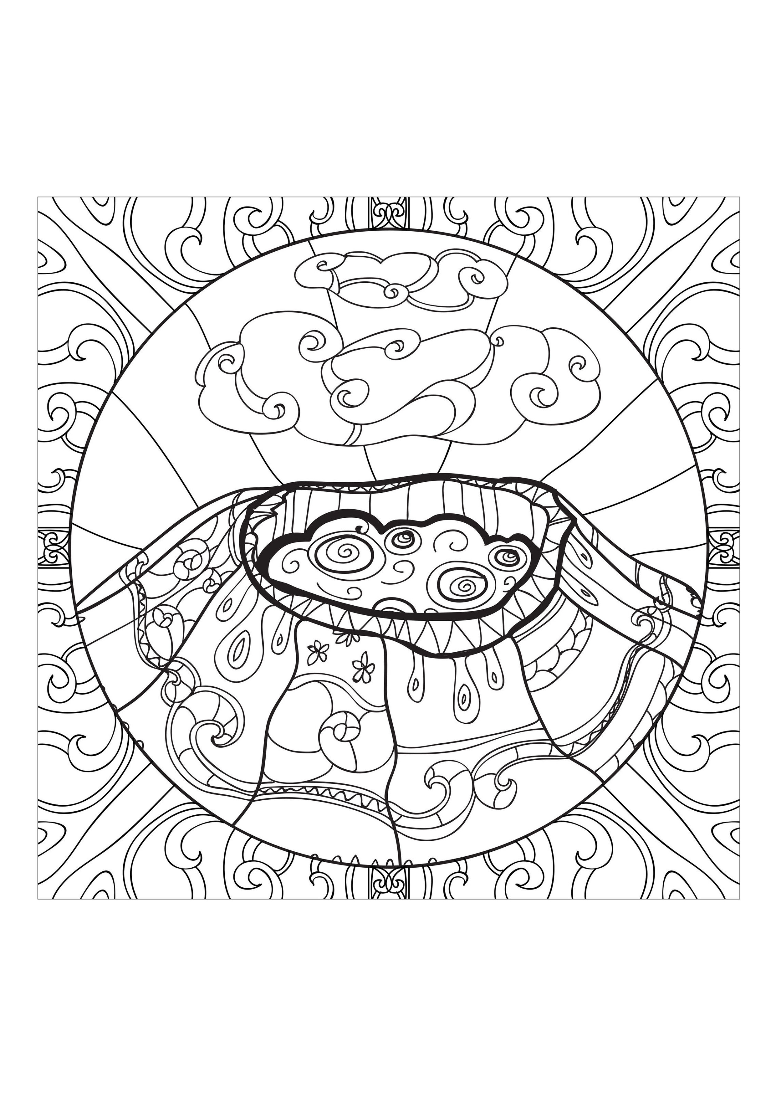 Download Volcano - Coloring Pages for Adults