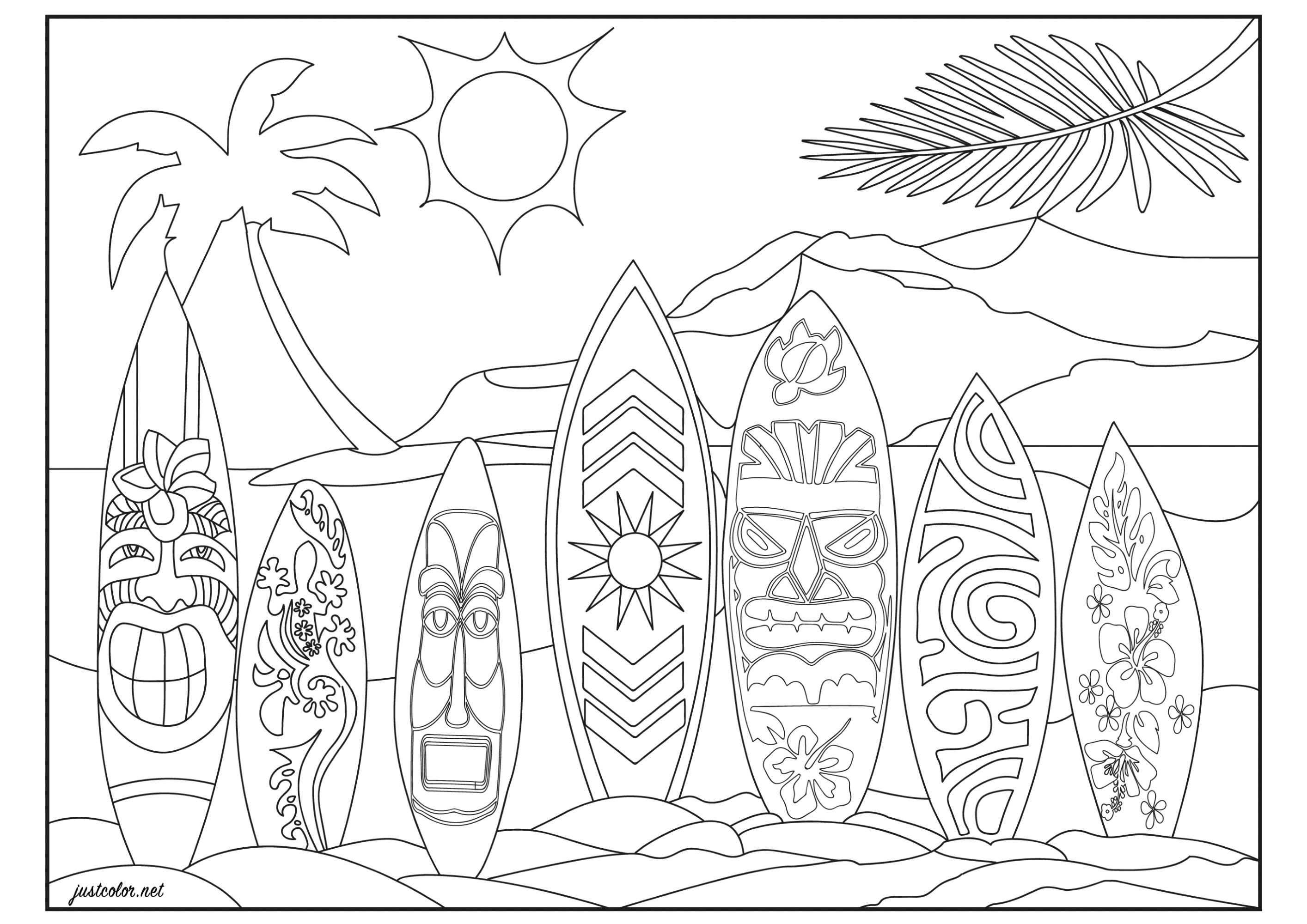 hawaiian turtle coloring pages