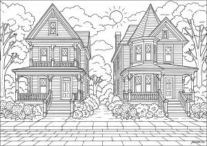 Majestic Victiorian houses