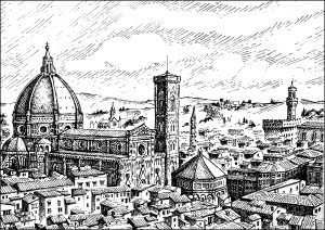 Gravue of the city of Florence