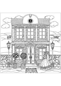 white house coloring pages