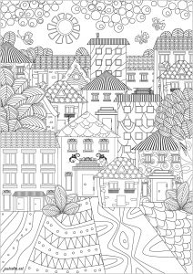 up house coloring pages