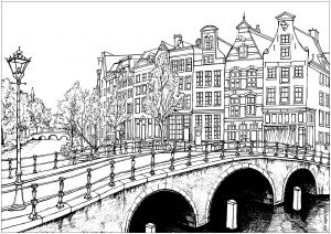 Coloring houses and bridges amsterdam