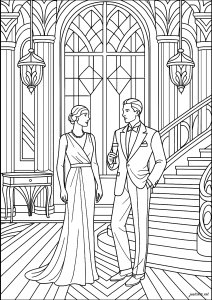 Elegant gathering in a majestic hall