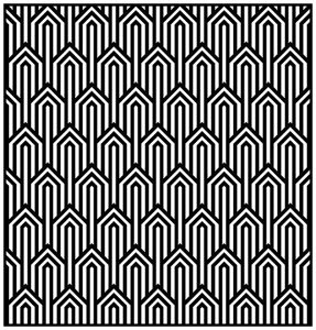 Coloring adult geometric patterns art deco 1