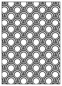 Coloring adult geometric patterns art deco 5