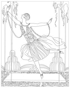 Dancer with water jets   George Barbier