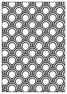 Coloring adult geometric patterns art deco 5