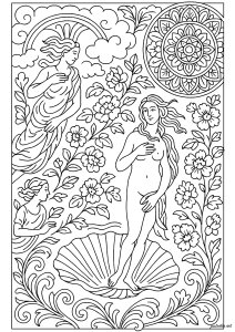 The Birth of Venus (simple version) Revised after Botticelli