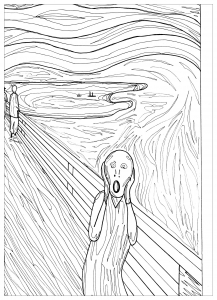 Printable Adult Coloring Pages. 7 Art Classics Coloring Pages Set. Van  Gogh, Botticelli, G.klimt, Seurat and Edvard Munch Coloring Art. (Instant  Download) 