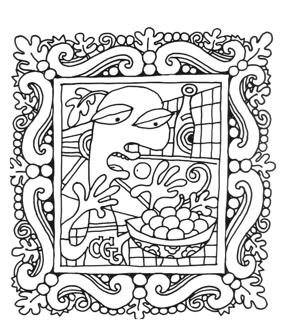 Pablo Picasso style - Masterpieces Adult Coloring Pages