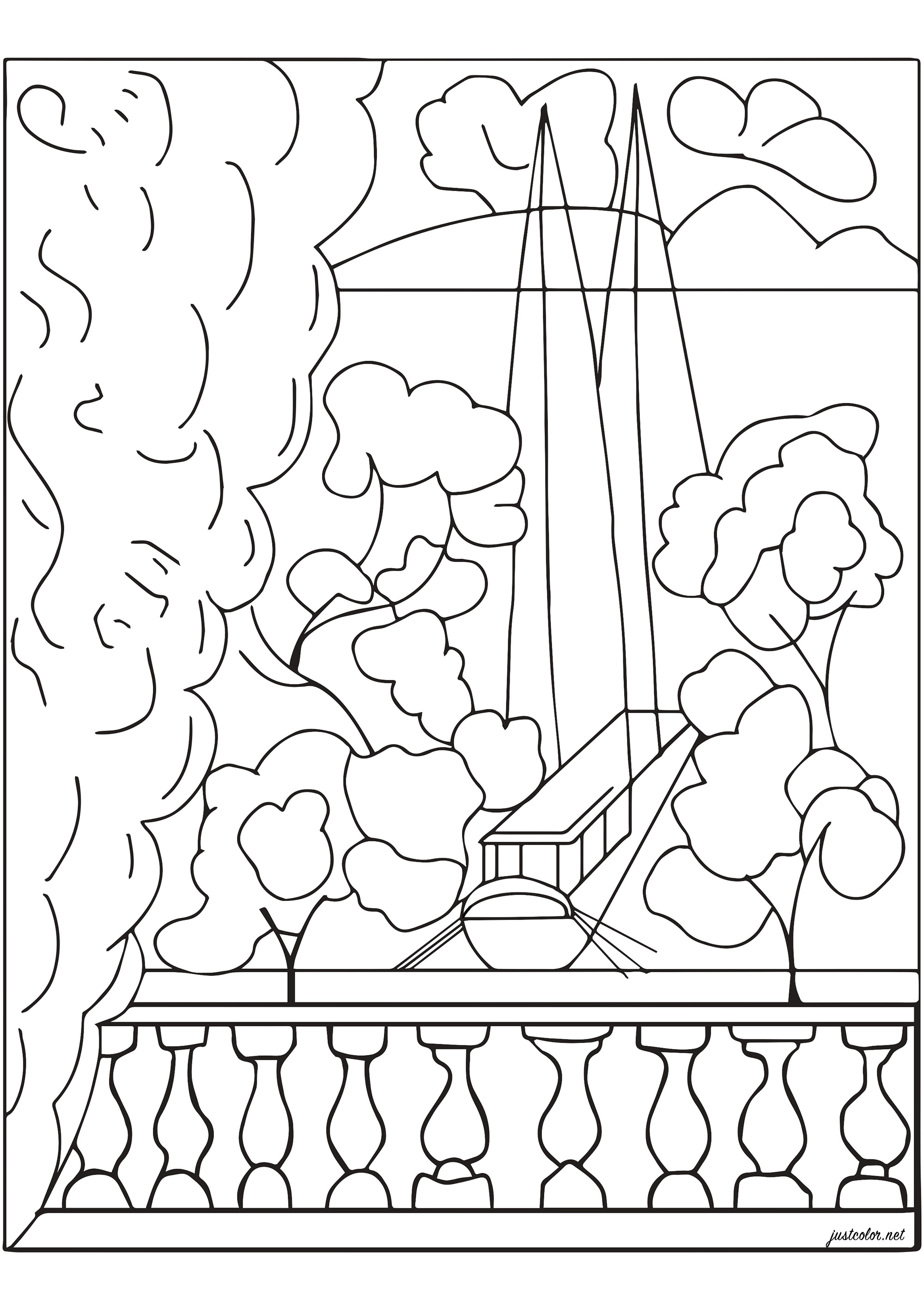 matisse coloring page