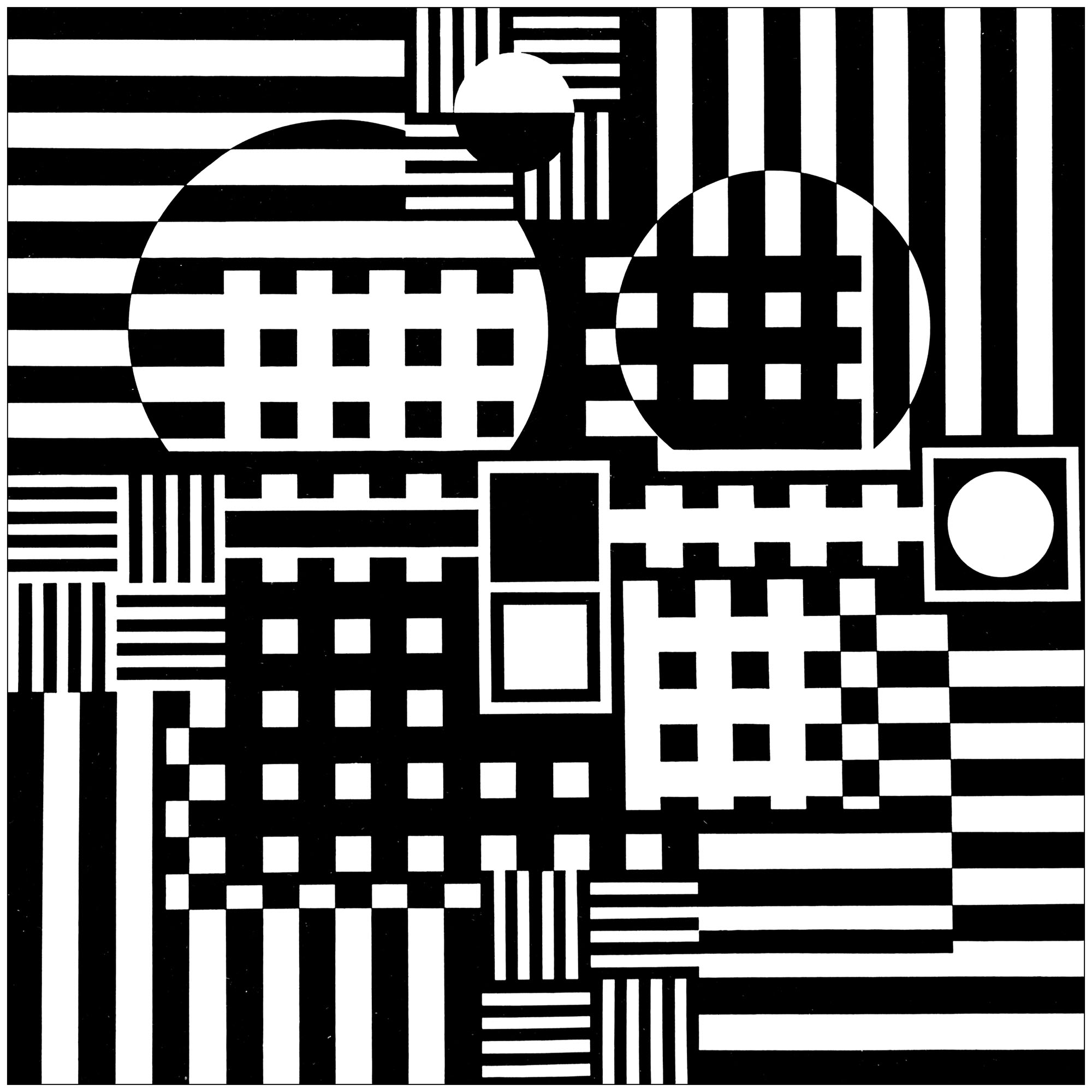 Coloring page created from Jeruza (1957) by Victor Vasarely