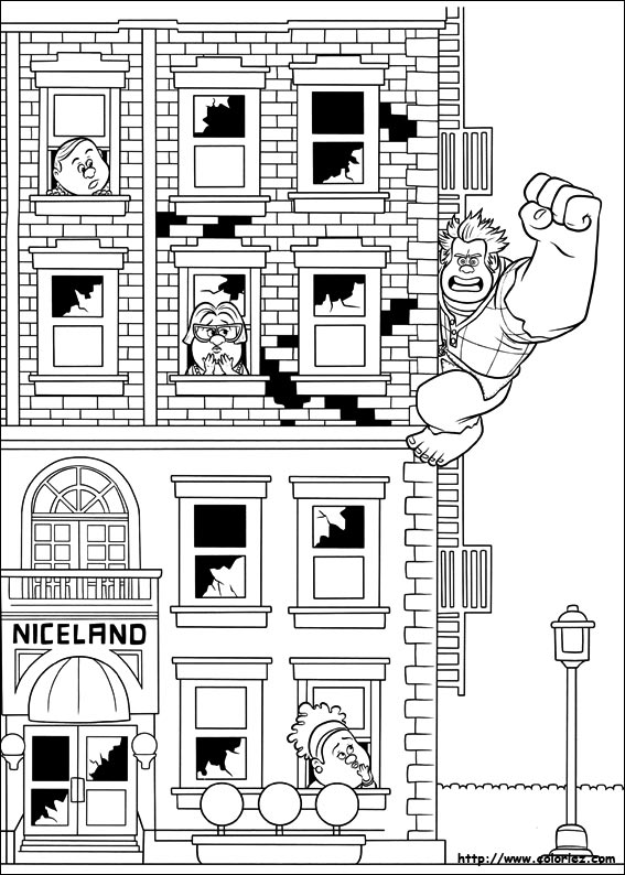 Wreck it ralph - Return to childhood Adult Coloring Pages - Page 2