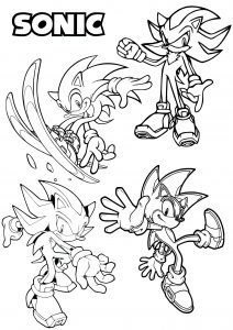 Coloring sonic the hedgehog 1