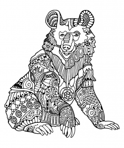 Coloring page bear 1 1