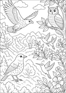 Harmony of winged fauna