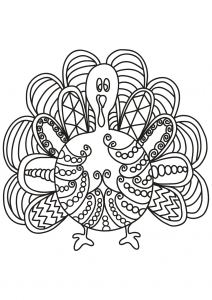 Coloring free book turkey