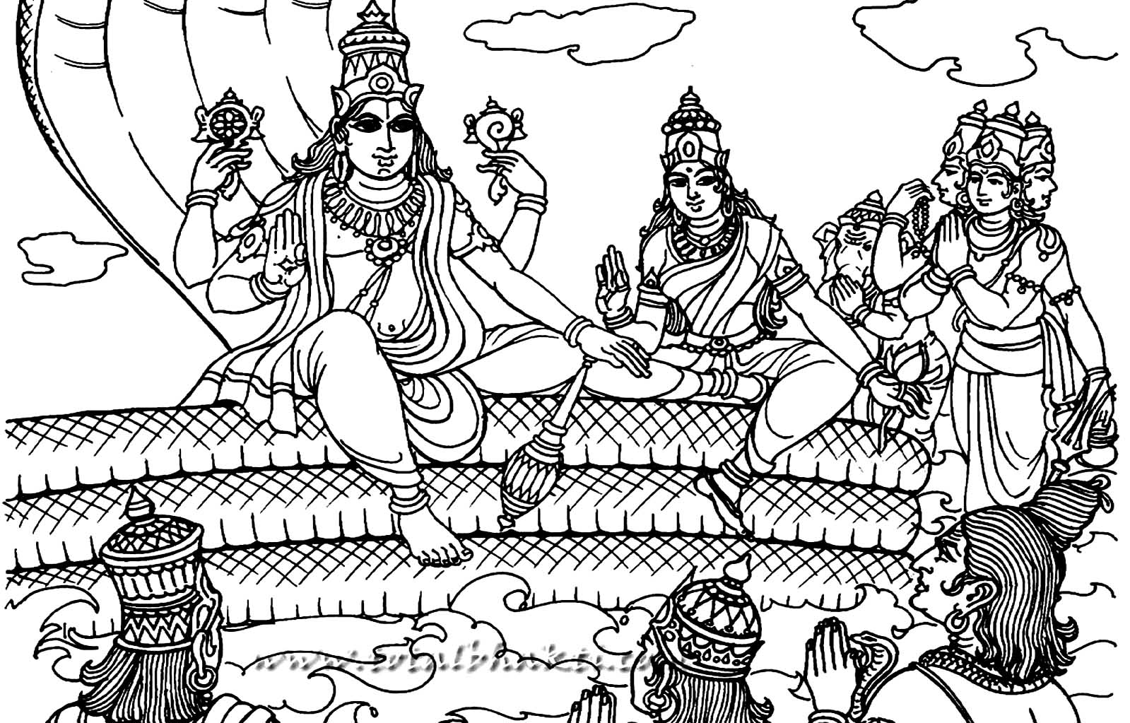 Vishnu is the 'preserver' in the Hindu trinity and the Supreme Being in its Vaishnavism tradition