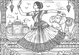 Graceful dancing in India