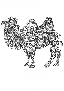 Coloring free book camel 1